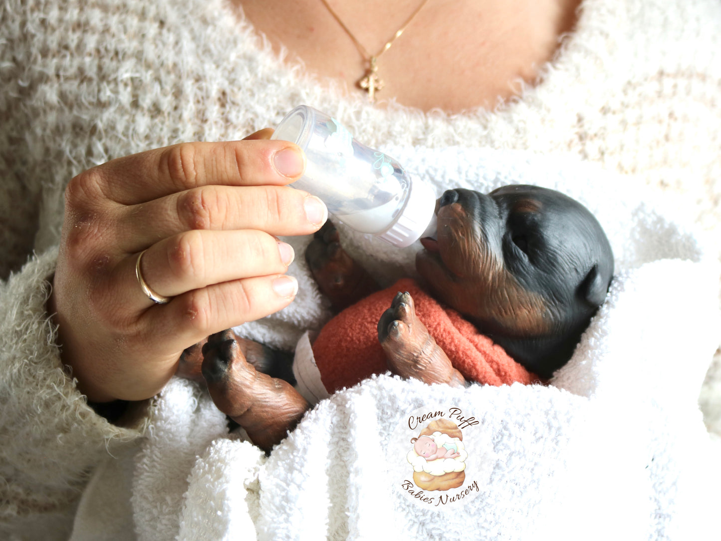 Adoptable Reborn Rottweiler / Doberman Puppy Dog Baby Doll