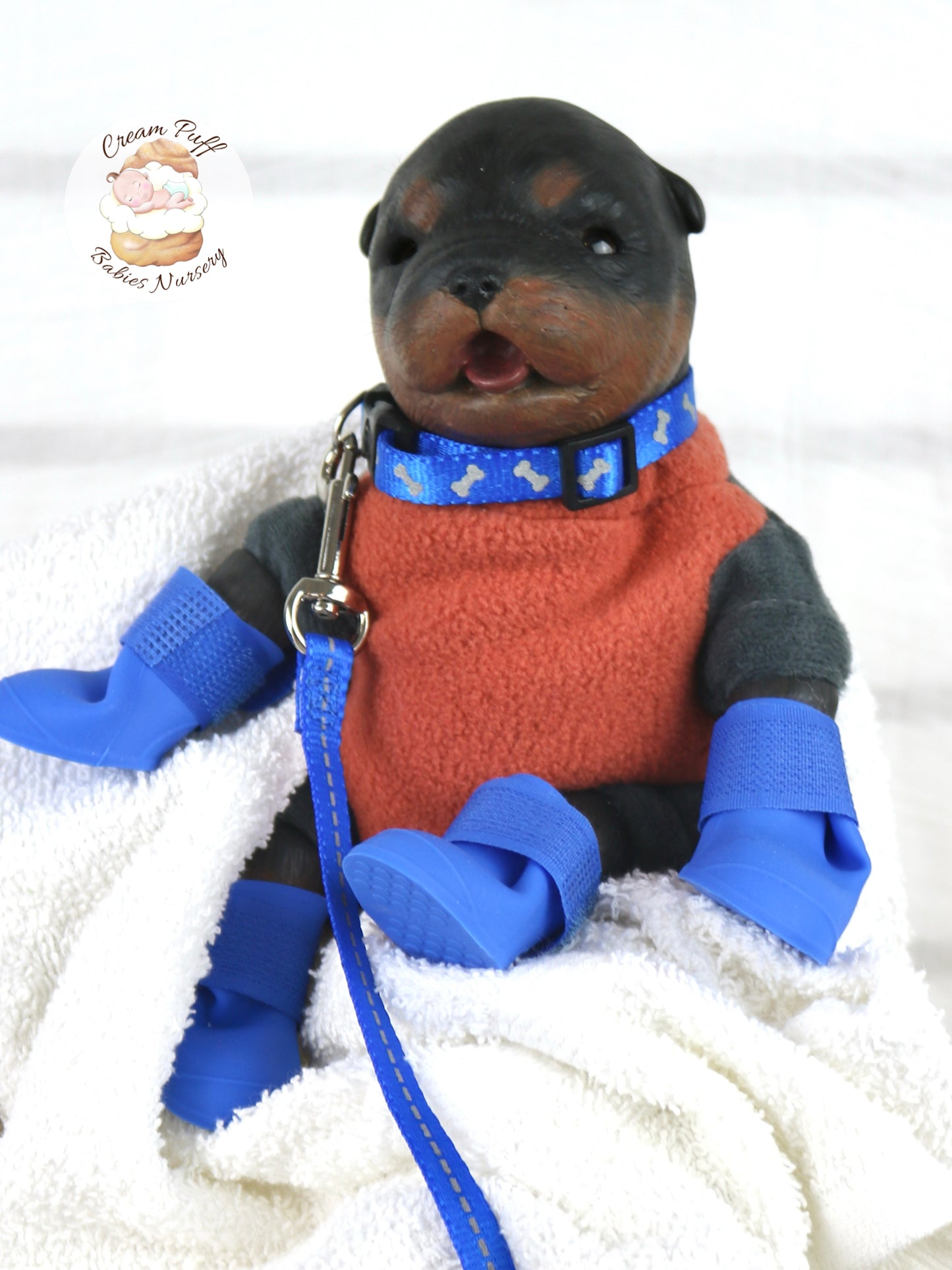 Adoptable Reborn Rottweiler / Doberman Puppy Dog Baby Doll