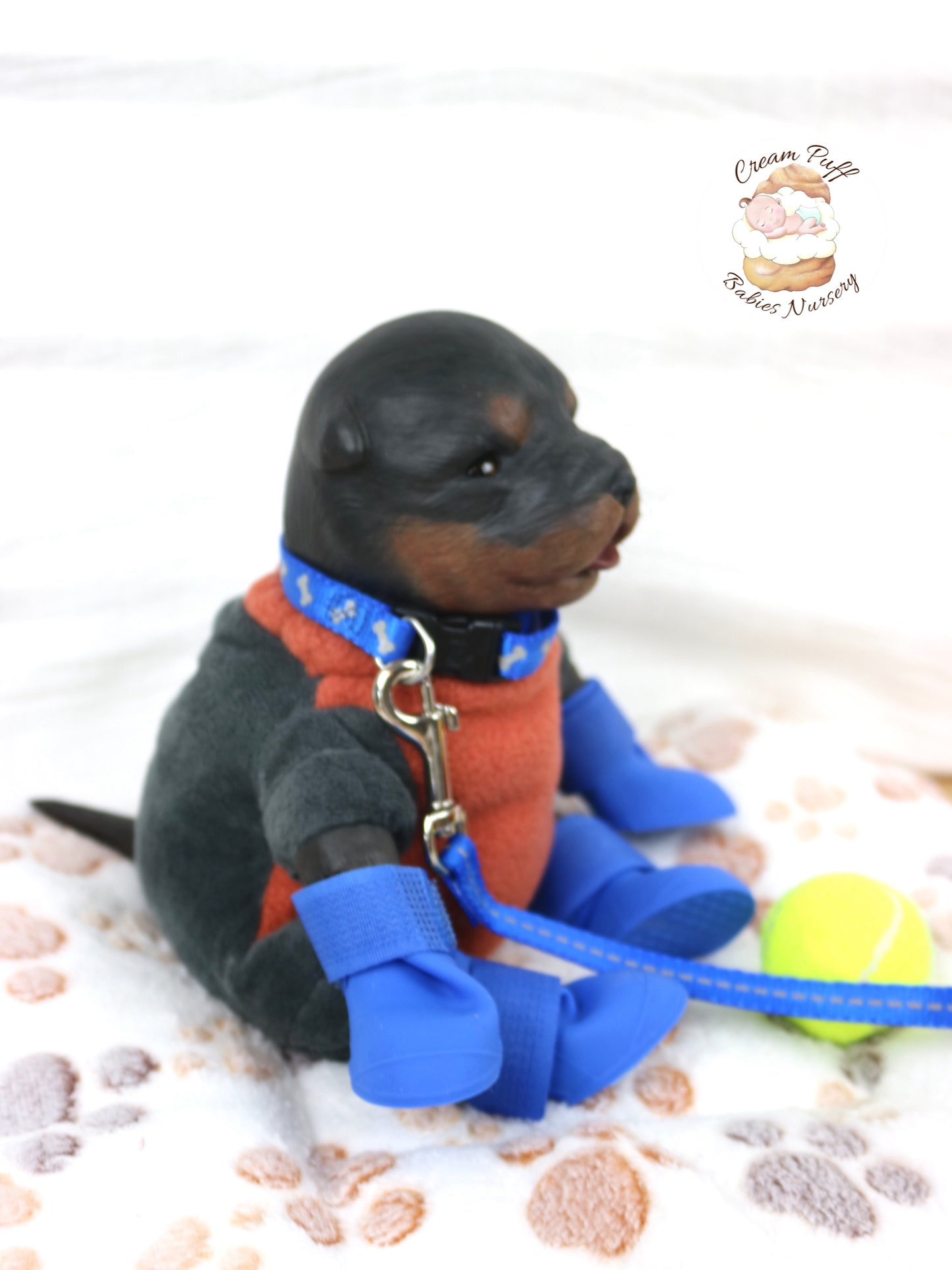 Adoptable Reborn Rottweiler / Doberman Puppy Dog Baby Doll
