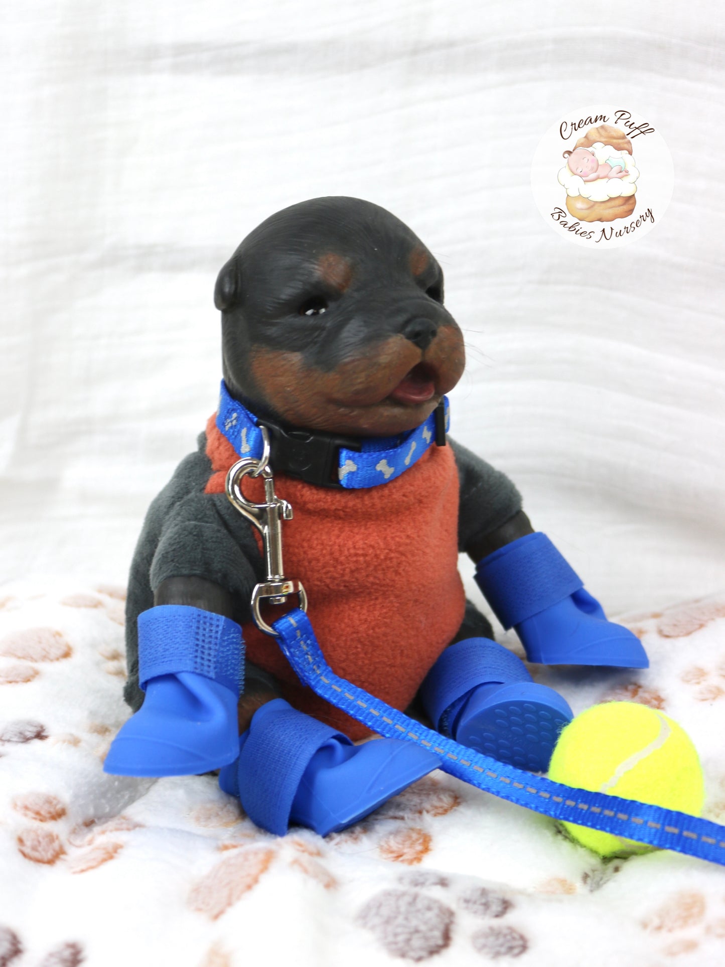 Adoptable Reborn Rottweiler / Doberman Puppy Dog Baby Doll
