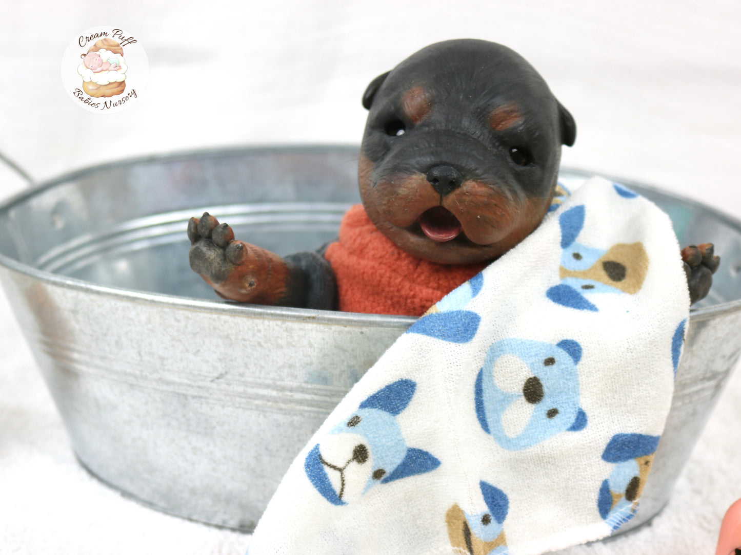 Adoptable Reborn Rottweiler / Doberman Puppy Dog Baby Doll