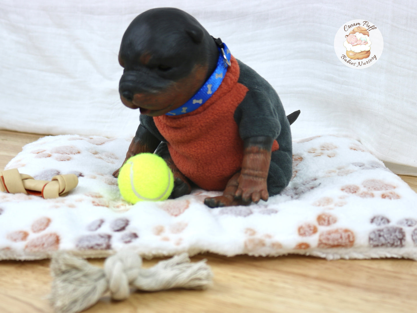 Adoptable Reborn Rottweiler / Doberman Puppy Dog Baby Doll