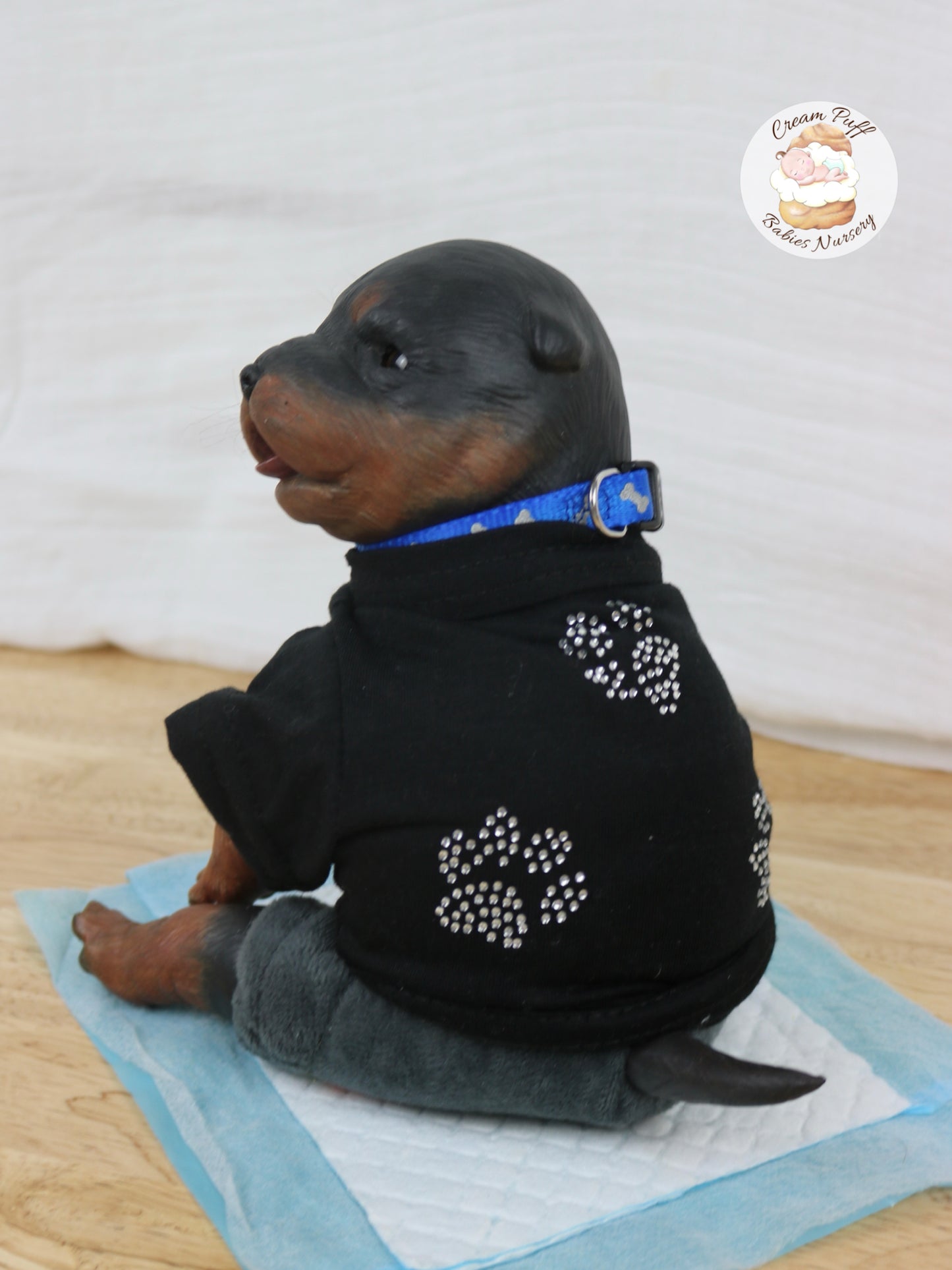 Adoptable Reborn Rottweiler / Doberman Puppy Dog Baby Doll