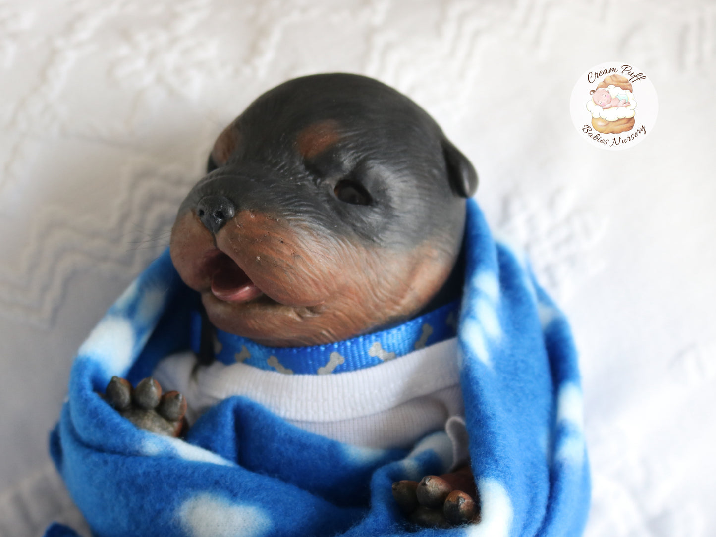 Adoptable Reborn Rottweiler / Doberman Puppy Dog Baby Doll