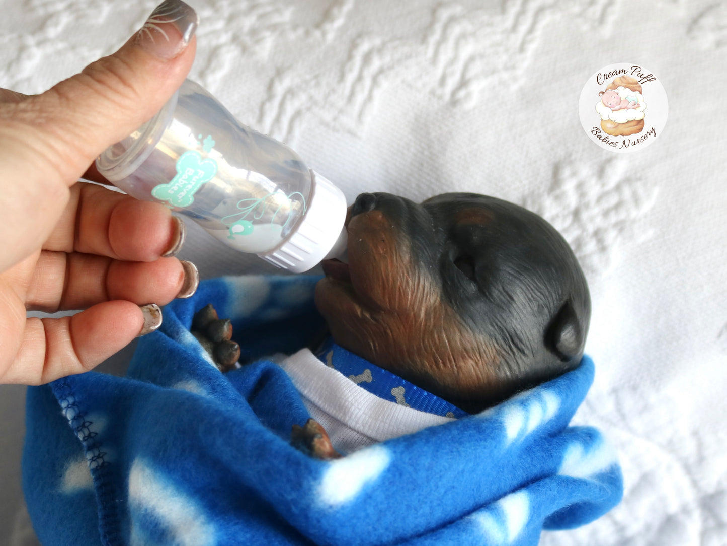 Adoptable Reborn Rottweiler / Doberman Puppy Dog Baby Doll