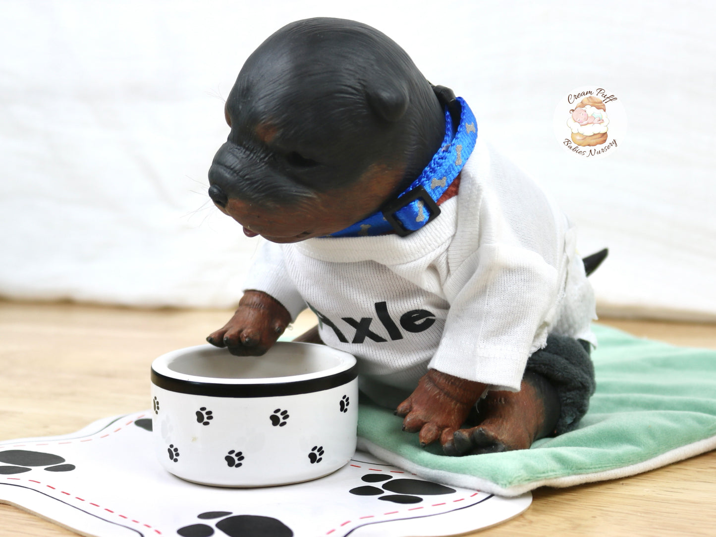 Adoptable Reborn Rottweiler / Doberman Puppy Dog Baby Doll