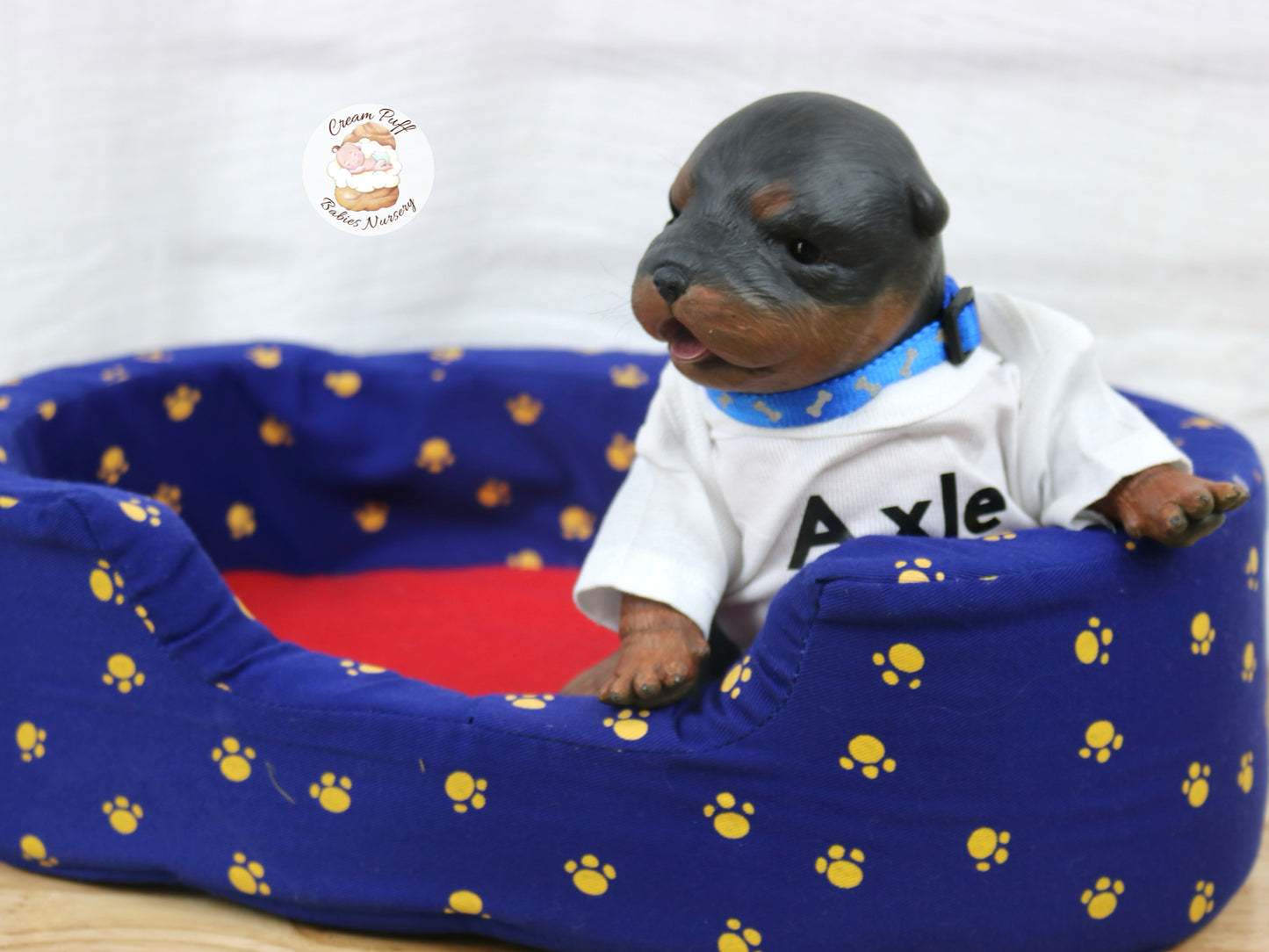 Adoptable Reborn Rottweiler / Doberman Puppy Dog Baby Doll