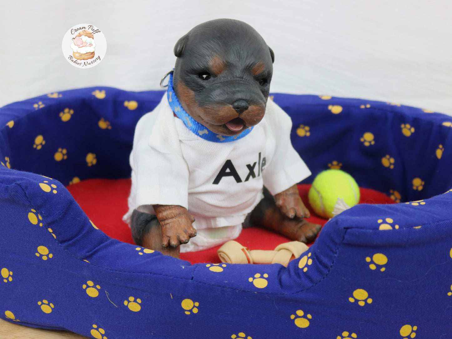 Adoptable Reborn Rottweiler / Doberman Puppy Dog Baby Doll