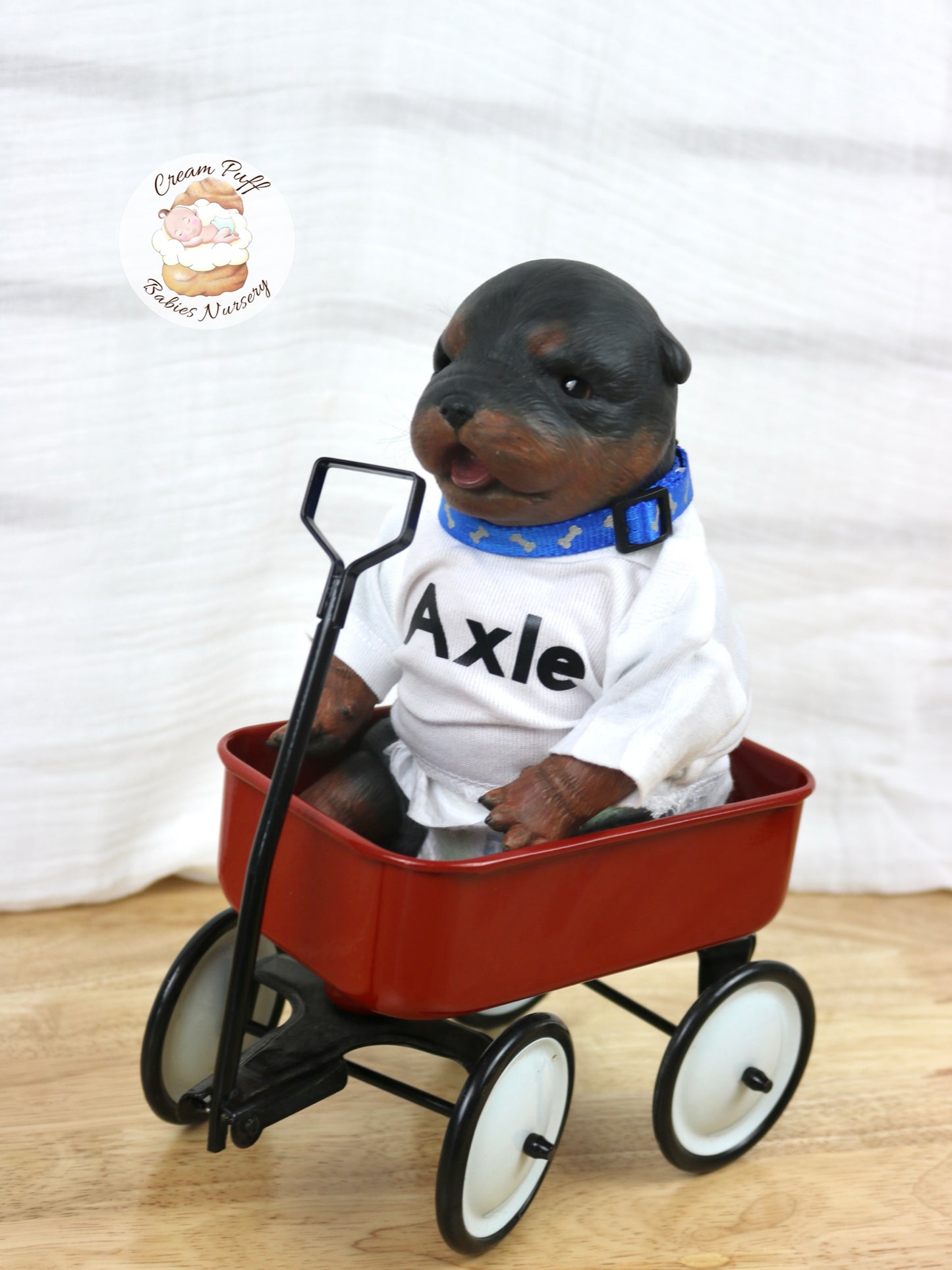 Adoptable Reborn Rottweiler / Doberman Puppy Dog Baby Doll