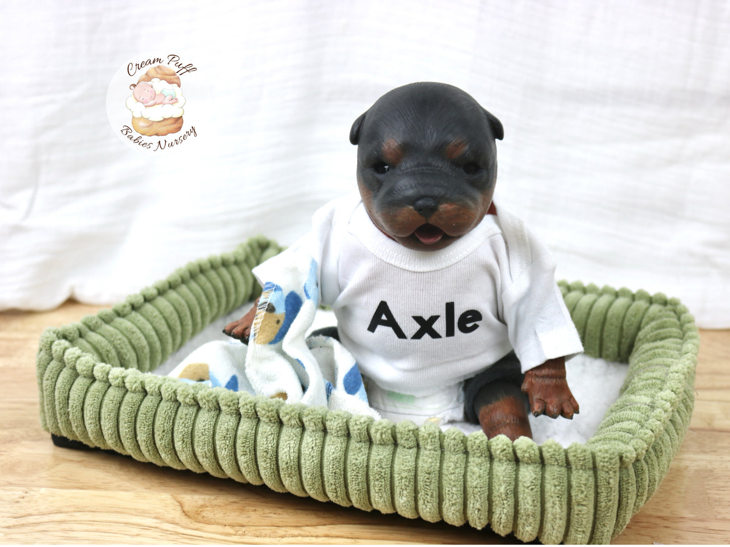 Adoptable Reborn Rottweiler / Doberman Puppy Dog Baby Doll