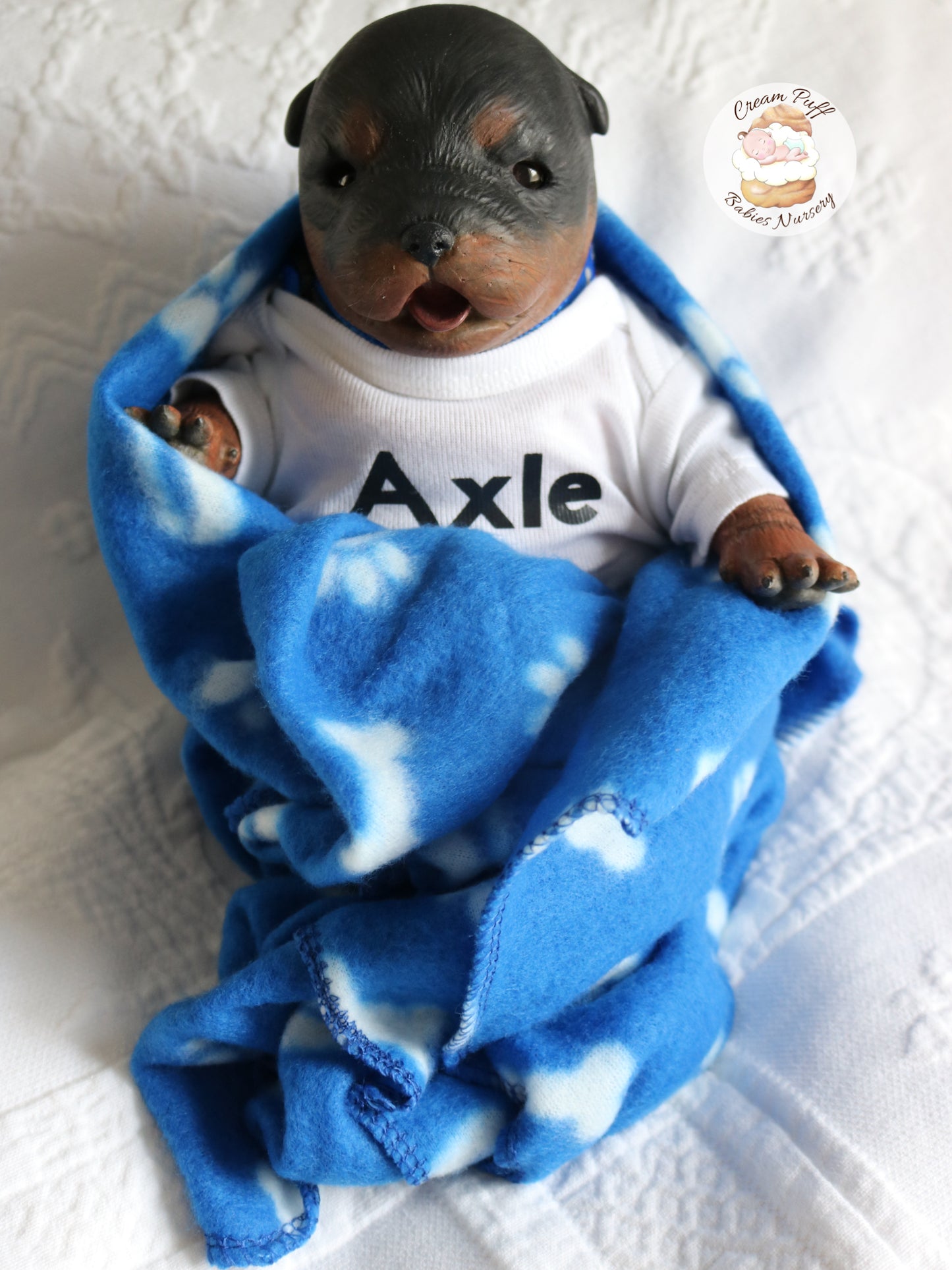 Adoptable Reborn Rottweiler / Doberman Puppy Dog Baby Doll