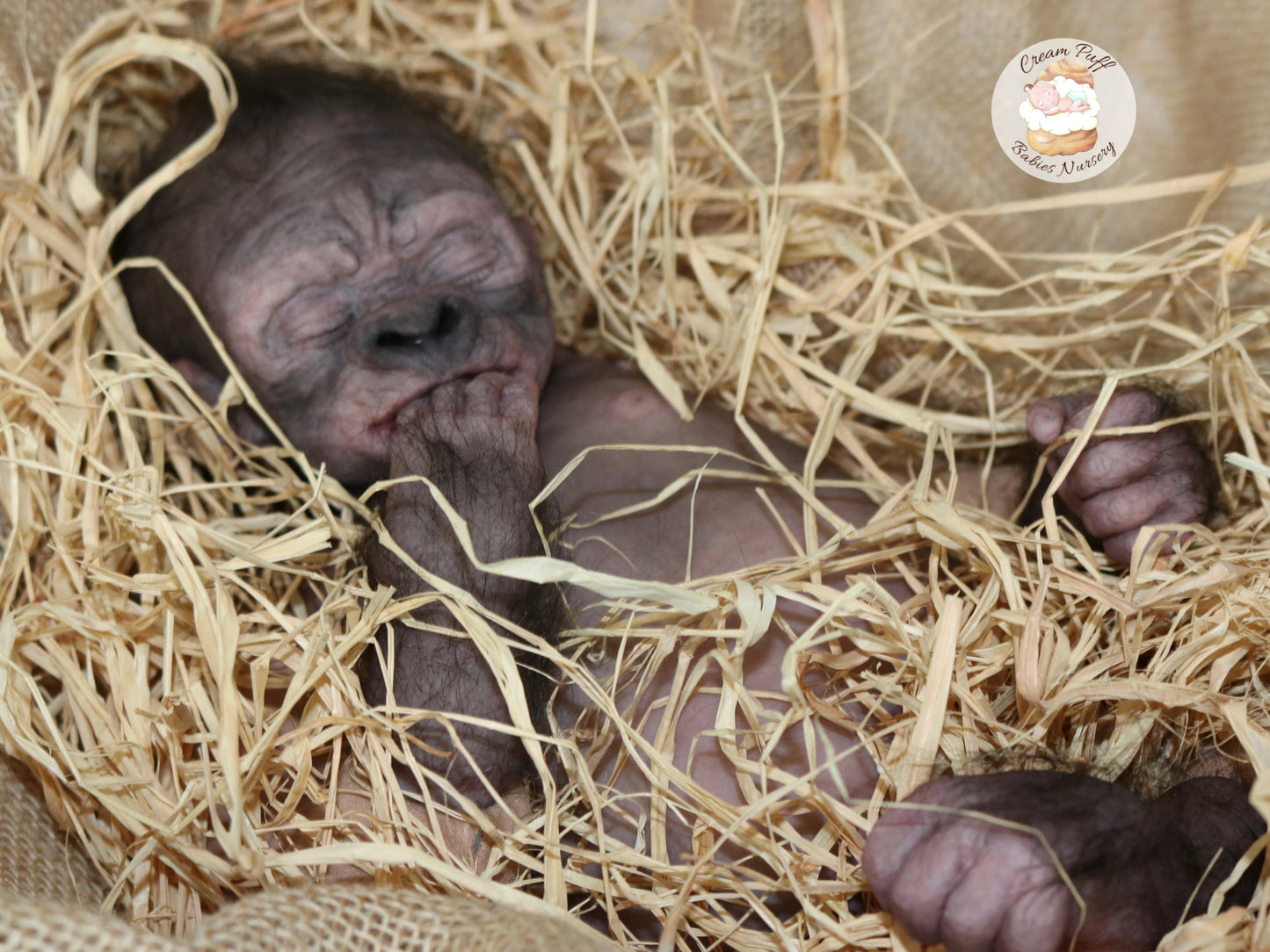 Adoptable Silicone Baby Gorilla