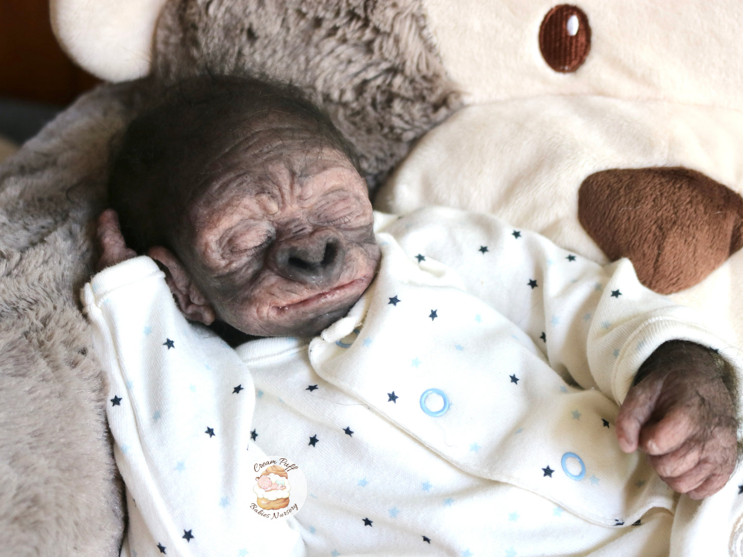 Adoptable Silicone Baby Gorilla