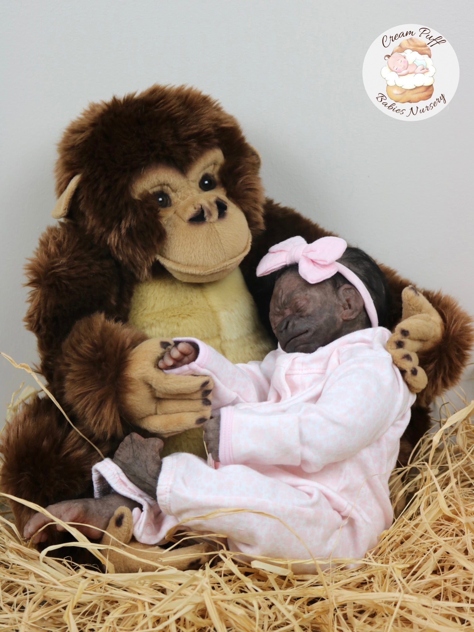 Reborn gorilla doll deals